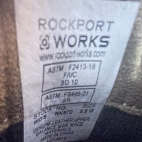 Size 8.5W - Rockport Works Sailing Club RK670 Women's Steel Toe 3 Eye Tie - Picture 3 of 4